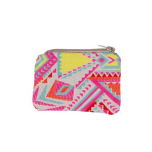 Load image into Gallery viewer, Neon Aztec Coin Purse
