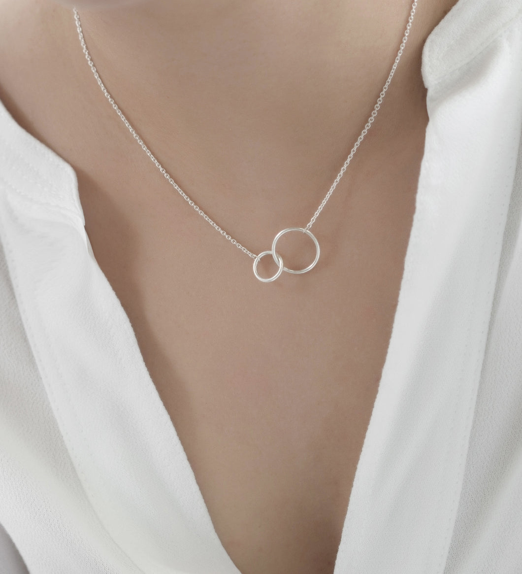 Sterling Silver Eternity Necklace