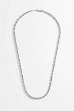 Load image into Gallery viewer, Men&#39;s Rope Chain Necklace PVD Rhodium Plated *Waterproof*
