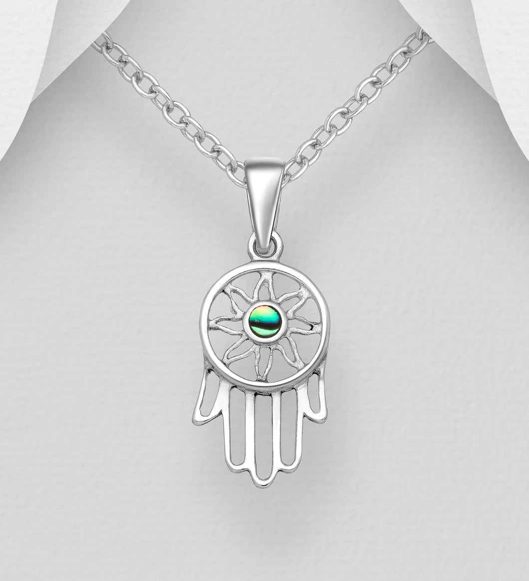 Sterling Silver Hamsa Pendant