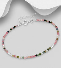 Load image into Gallery viewer, Well-being HARMONY Tourmaline &amp; Sterling Silver Bracelet
