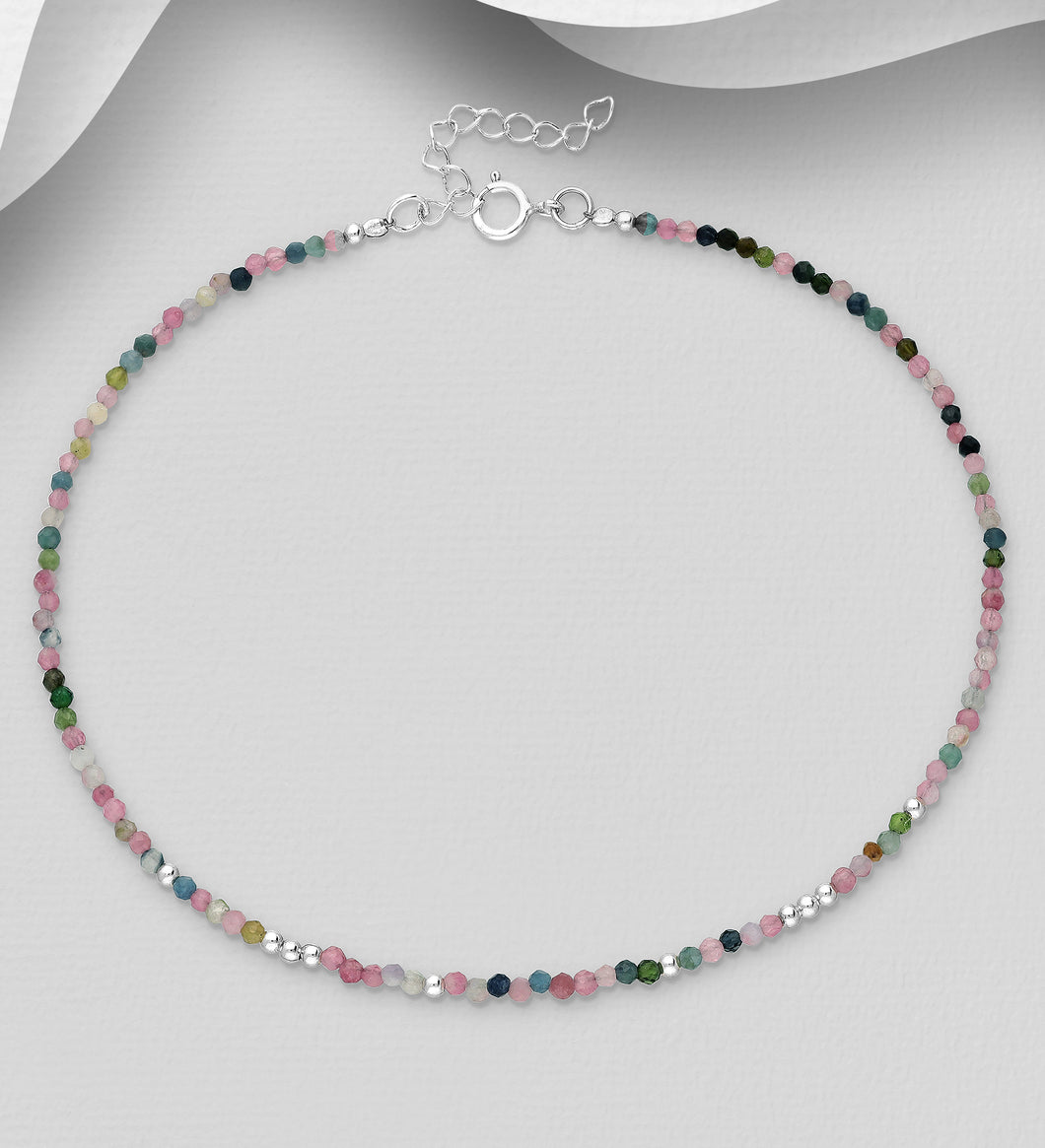 Well-being HARMONY Anklet Tourmaline & Sterling Silver