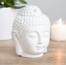 Load image into Gallery viewer, Oil\Wax Burner - White Buddha Head
