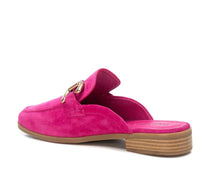 Load image into Gallery viewer, Carmela Hot Pink Open Back Suede Leather Loafer
