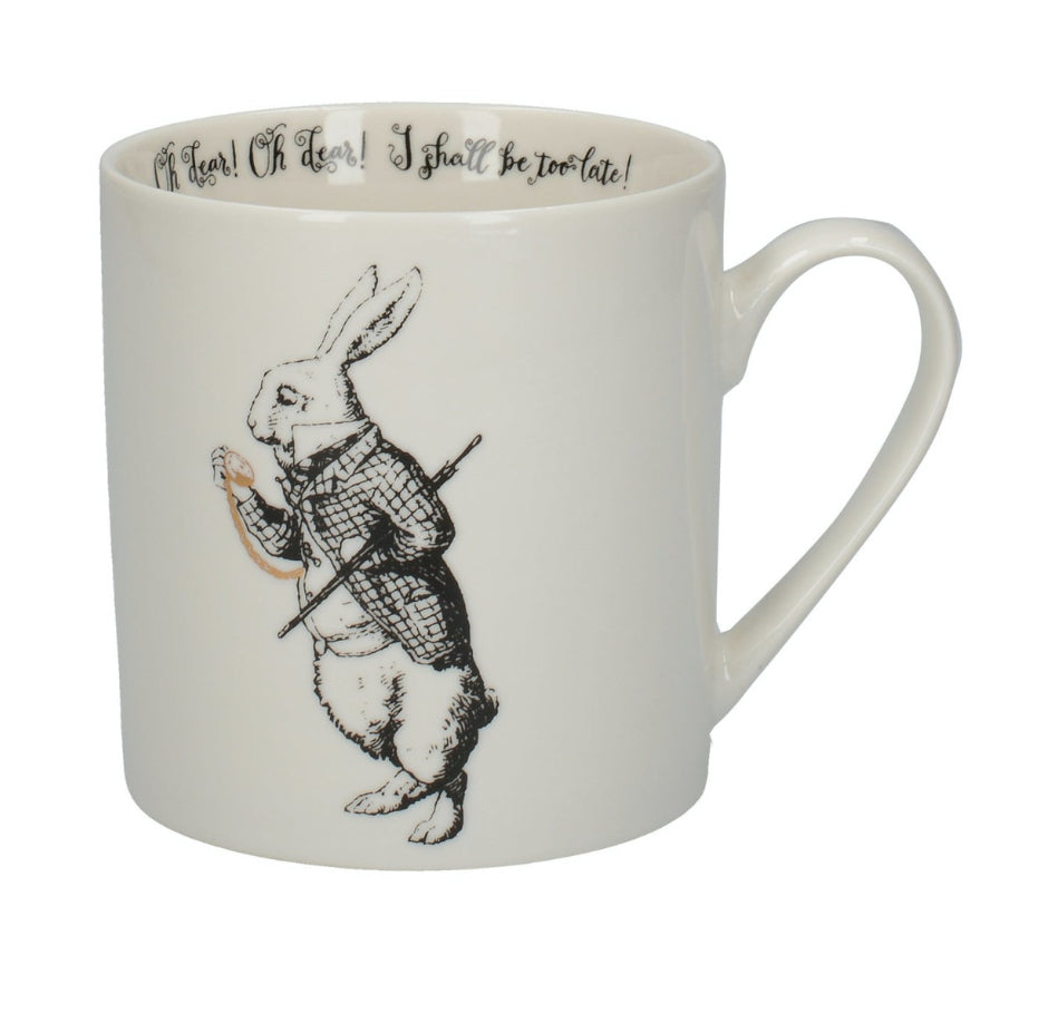 Victoria And Albert Alice In Wonderland White Rabbit Can Mug