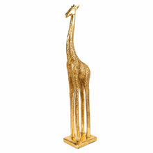 Load image into Gallery viewer, Tall Standing Giraffe - Gold 44.5cm
