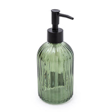 Load image into Gallery viewer, Green Glass Soap Dispenser
