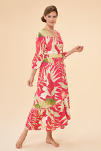 Load image into Gallery viewer, Delicate Tropical Dress in Dark Rose
