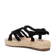 Load image into Gallery viewer, XTI Low Wedge Sandal in Black
