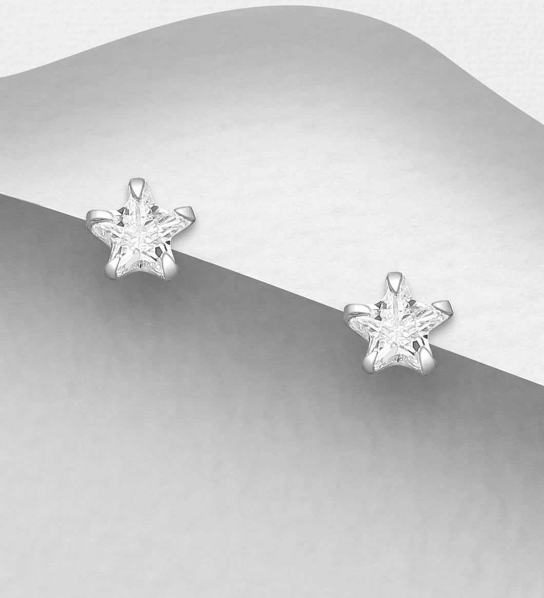 Sterling Silver Petits CZ Studs