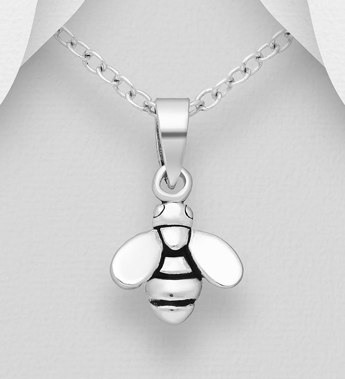 Sterling Silver Petits Bee Pendant Necklace