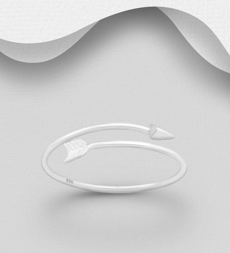 valentines gift ideas for ladies, valentines gift ideas for women, valentines 2023 gifts, silver gifts for the girlfriend, silver gifts for the wife, cupid valentines arrow ring, cupid ring, silver cupid ring, valentines cupid jewellery, silver arrow ring, cutest silver rings, slim silver rings for ladies