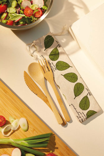bamboo cutlery pouch, reusable cutlery 2022, stylish reusable cutlery, portable cutlery