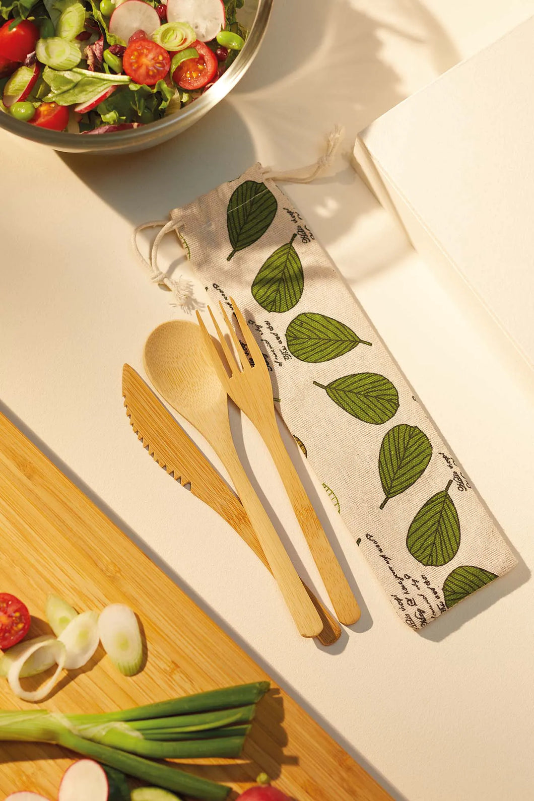 bamboo cutlery pouch, reusable cutlery 2022, stylish reusable cutlery, portable cutlery