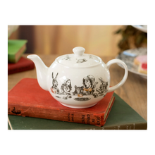 Load image into Gallery viewer, Alice in wonderland teapot, latest teapots 2022, collectors teapots 2022, fine china teapot, Alice in wonderland gift ideas, miniature china teapots, latest kitchenware 2022, home entertaining ideas 2022, home deco 2022, Alice in wonderland collectables
